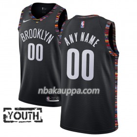 Brooklyn Nets Custom 2018-19 Nike City Edition Musta Pelipaidat Swingman - Lasten